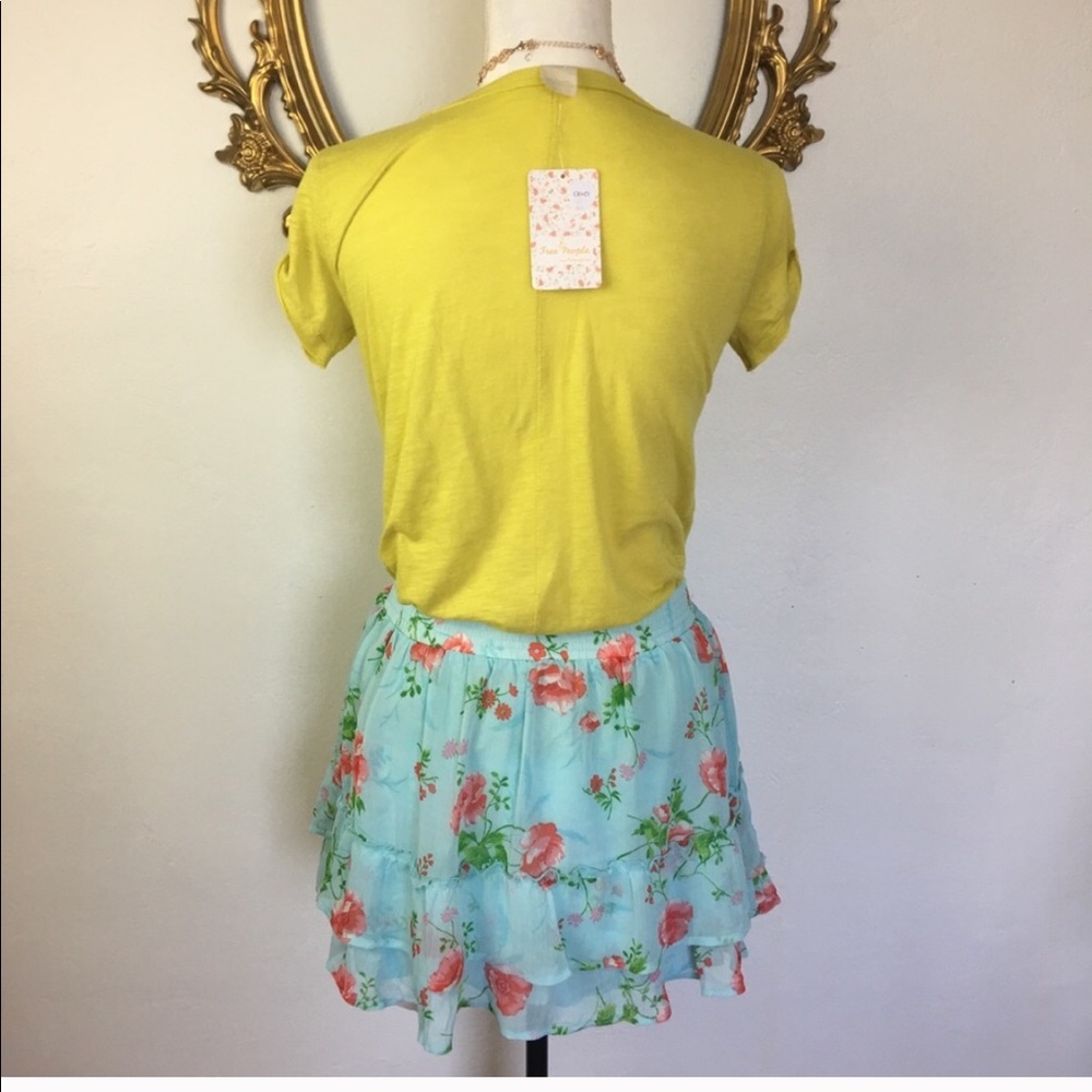 🛑Abercrombie & Fitch Blue Ruffled Mini Skirt M - Picture 7 of 8